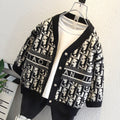 Modern Chic All-Season Trendy Winter Boys' Cardigan, Ages 2-9 | Color: Black | Image 1