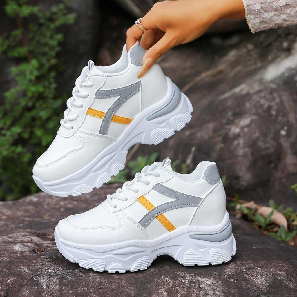 Modern Chic All-Season PU/Artificial Leather/Microfiber Leather Women's Casual Shoes | Color: Grey | Image 3