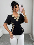 Elegant Summer Blouse | Color: As the Picture | Image 1