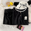 Modern Chic All-Season Minimalist Summer 1 Pair Women 's Short  Sleeve Sleep Set | Color: Style 1 | Image 1