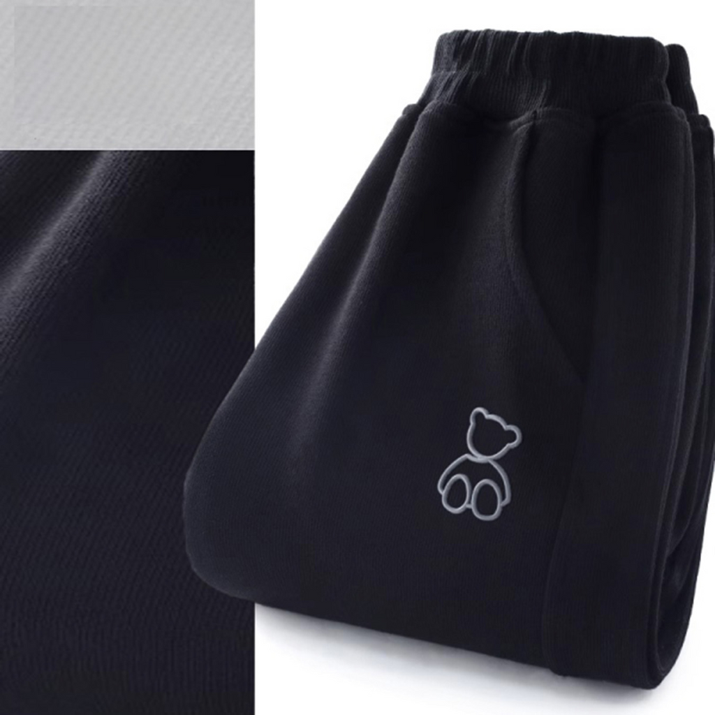 Casual Sporty Autumn Unisex Kids' Casual Pants, Ages 3-13 | Color: Black | Image 2