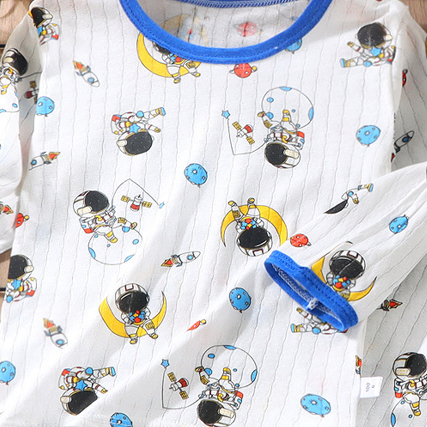 Minimalist Summer 2-Piece Unisex Kids' Pajama Set, Ages 2-7 | Color: Style 3 | Image 3