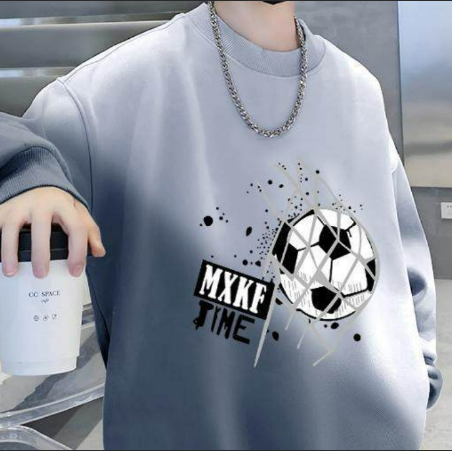 Casual Sporty Spring Boys' Sweatshirt, Ages 4-14 | Color: Grey | Image 2