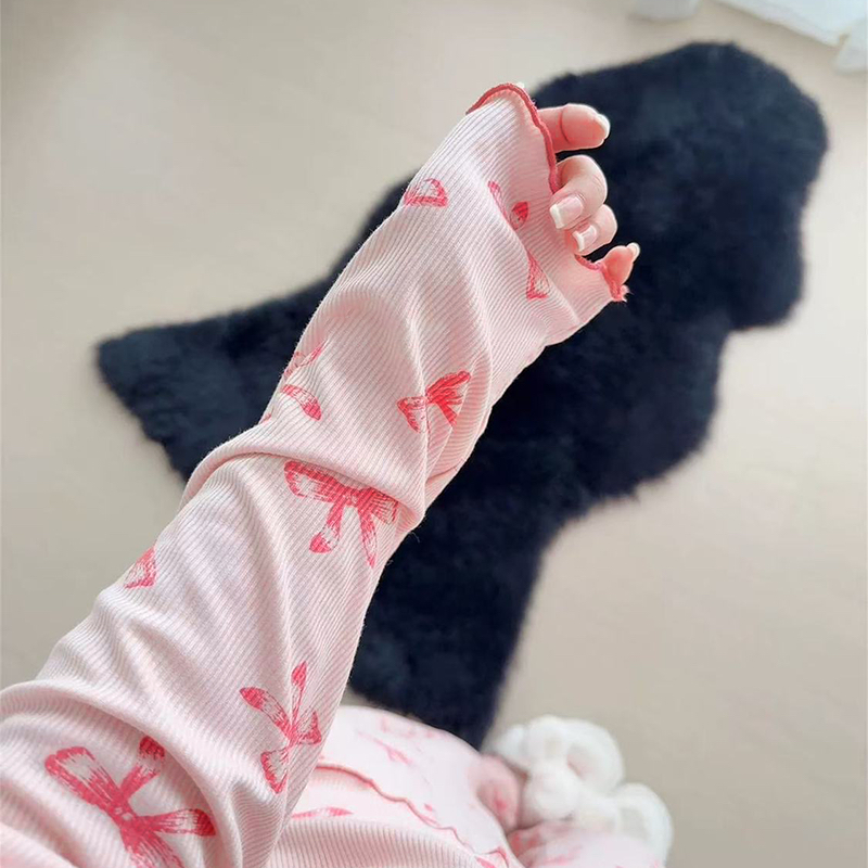 Elegant All-Season 2 Pcs Women 's Long Sleeve Sleep Set | Color: Style 1 | Image 2