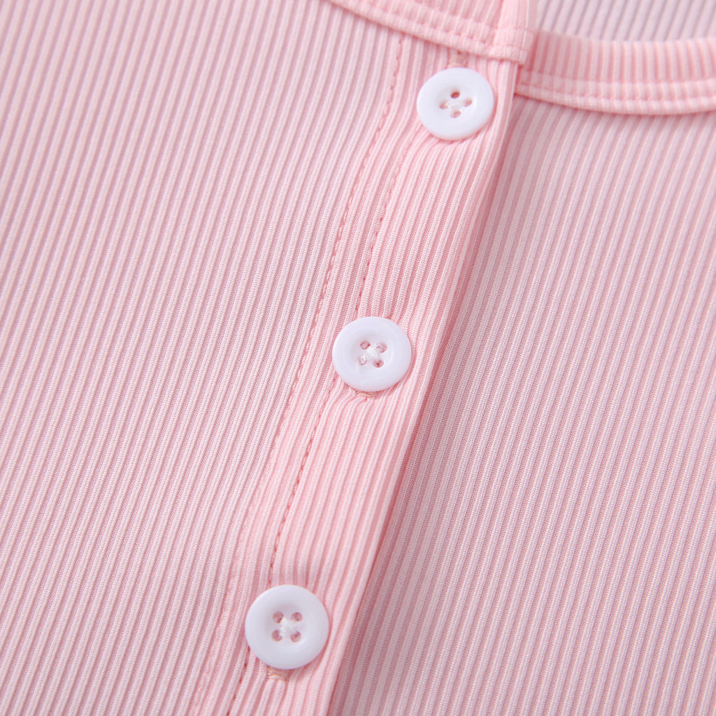 Sweet & Cute Autumn 2-Piece Girls' Dress Suit, Ages 2-11 | Color: Pink | Image 2