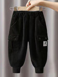 Minimalist Winter Boys' Casual Pants, Ages 2-7 | Color: Black | Image 1