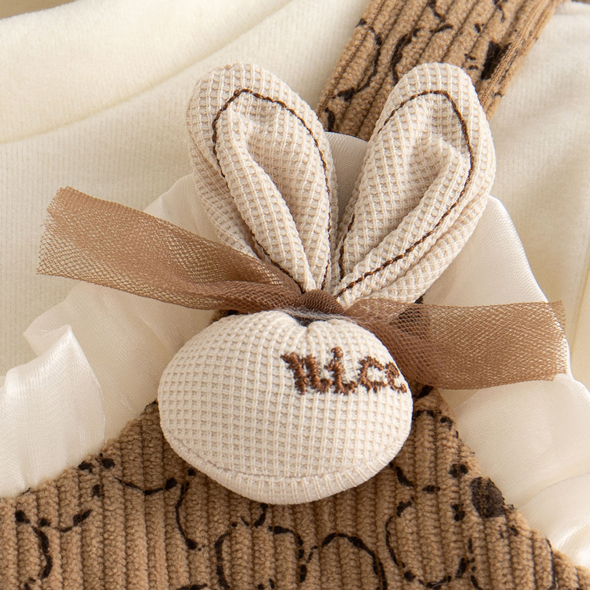 Sweet & Cute Autumn Baby Girls' Dress, Ages 3-24 Months | Color: Coffee | Image 2