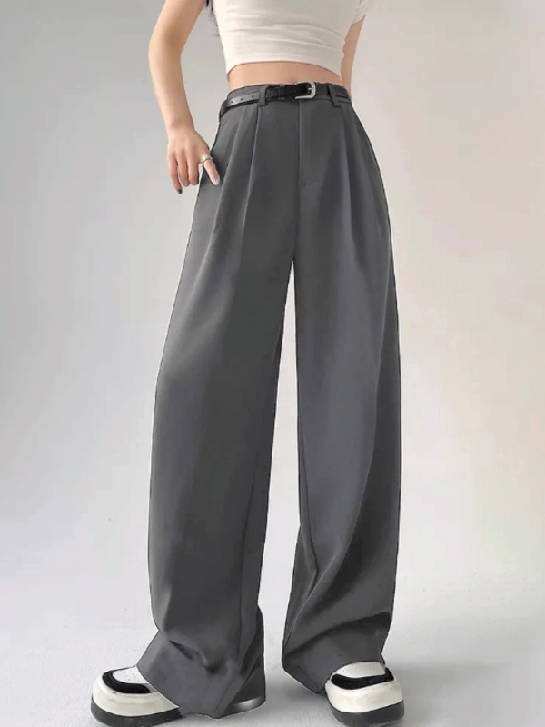 Minimalist All-Season Trousers | Color: Grey | Image 1