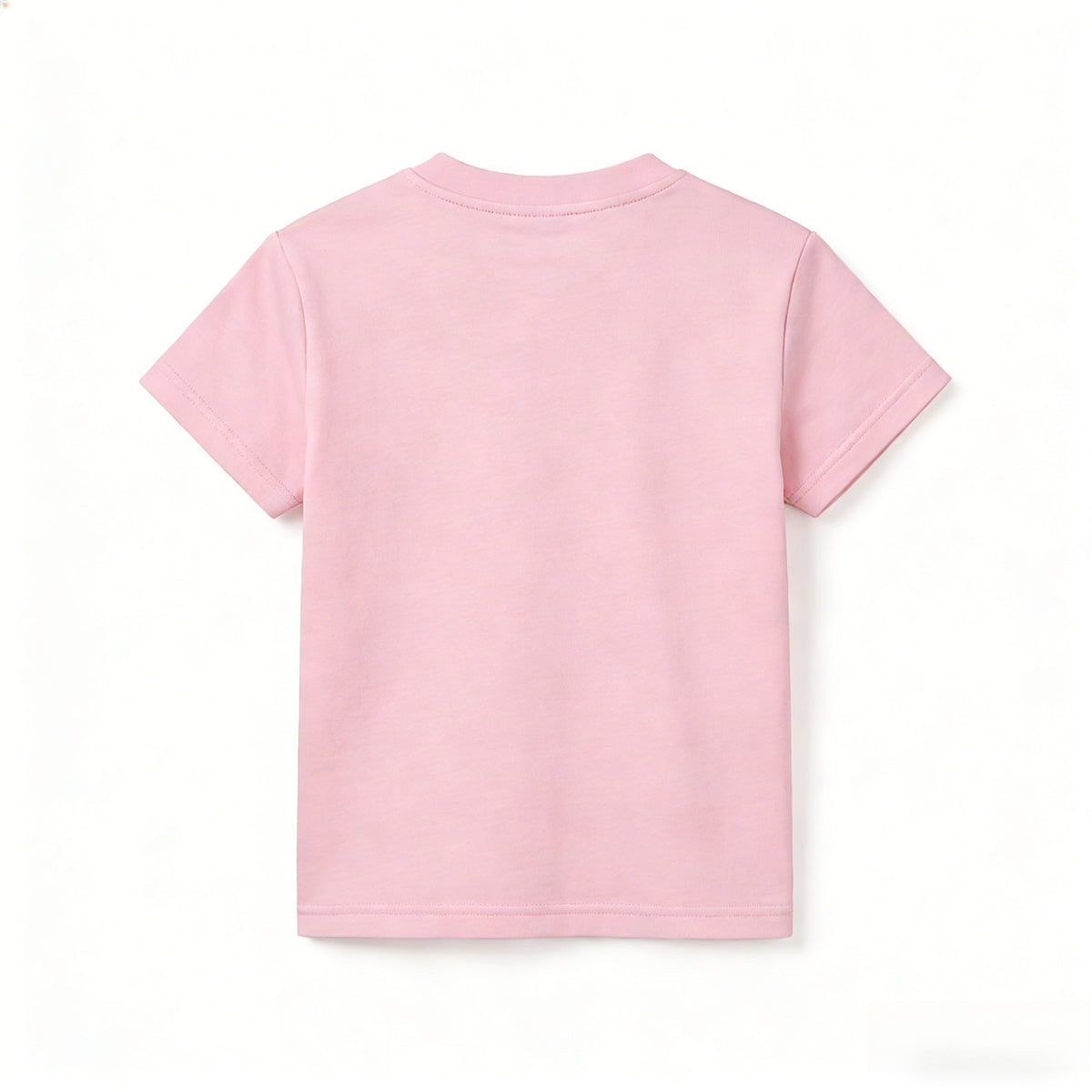 Casual Sporty Summer Unisex Kids' T-Shirt, Ages 2-11 | Color: Pink | Image 3
