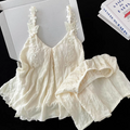 Sweet Feminine Summer 1 Pair Women 's Short  Sleeve Sleep Set | Color: Style 1 | Image 1