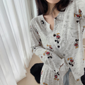 Modern Chic Elegant All-Season 2 Pcs Women 's Long Sleeve Sleep Set | Color: Style 1 | Image 1