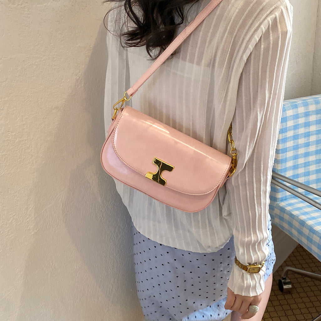 Modern Chic All-Season PU/Artificial Leather/Microfiber Leather Women's Shoulder Bags Other Bags | Color: Pink | Image 2