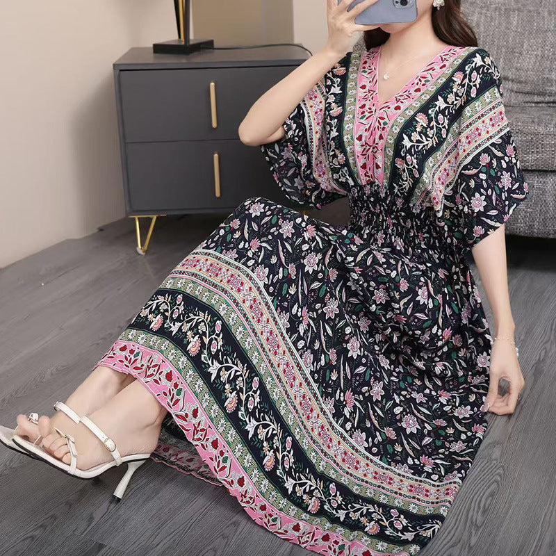 Modest Summer A-Line Dress | Color: Style 3 | Image 1