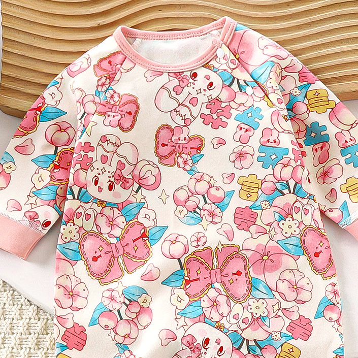 Sweet & Cute Autumn Unisex Baby Jumpsuit, Ages 1-24 Months | Color: Style 2 | Image 3