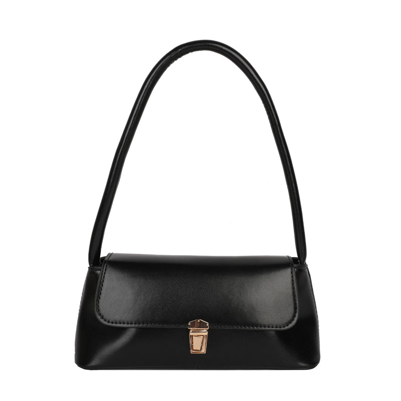 Modern Chic All-Season PU/Artificial Leather/Microfiber Leather Women's Shoulder Bags Underarm Bags | Color: Black | Image 1