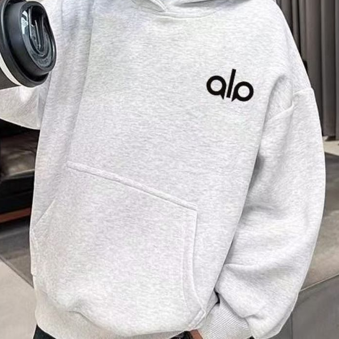 Modern Chic All-Season Minimalist Autumn Boys' Hoodie, Ages 4-14 | Color: Grey | Image 3