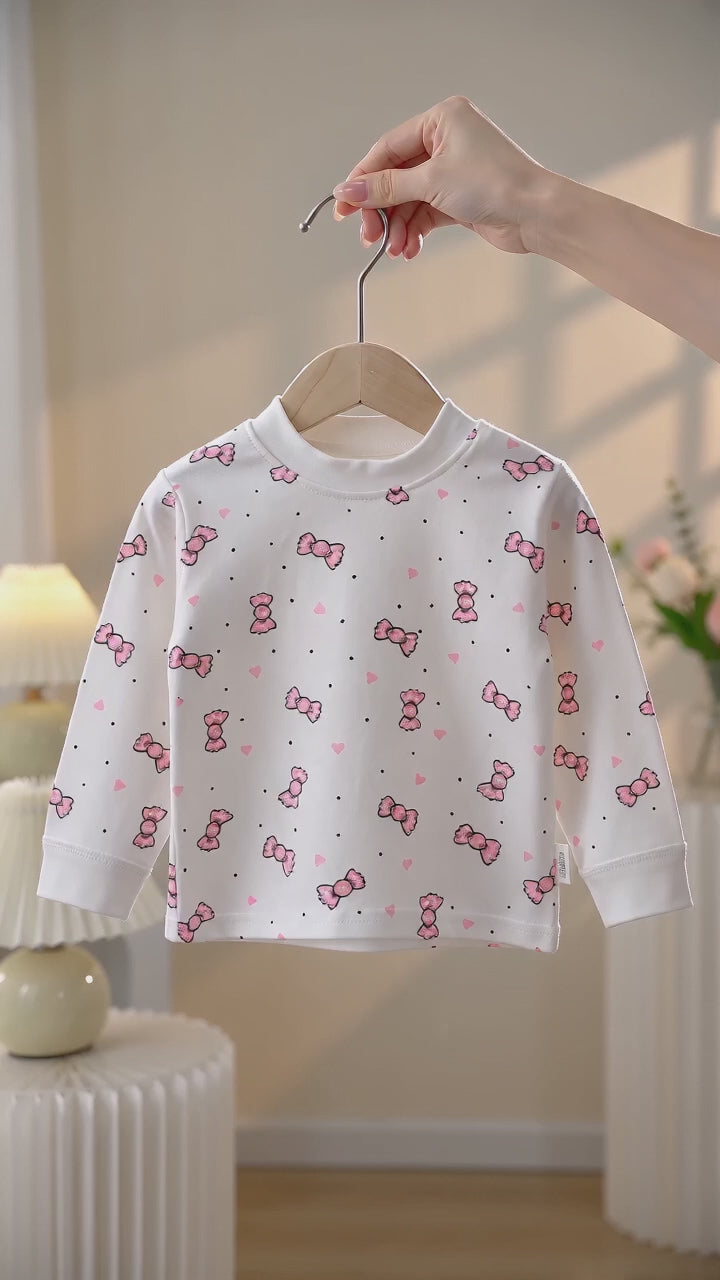 Sweet & Cute Spring 2-Piece Unisex Kids' Pajama Set, Ages 2-7 | Product video | goods_id:812111 | source:33a22facc54d44be83214b1f5f2888be.mp4