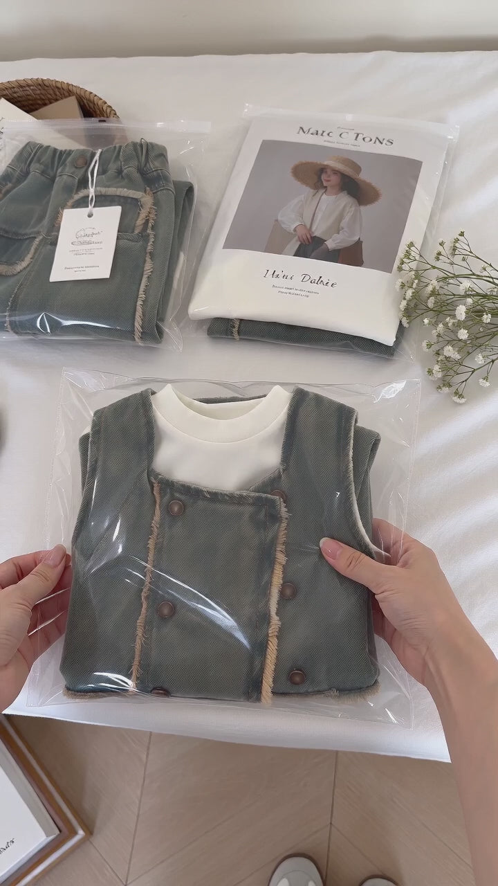 Trendy Autumn 3-Piece Girls' Pants Suit, Ages 2-9 | Product video | goods_id:786918 | source:d379fd30ee2841adae16211dce343f05.mp4