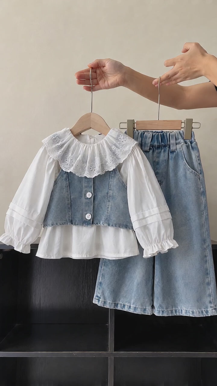 Trendy Spring 3-Piece Girls' Pants Suit, Ages 2-5 | Product video | goods_id:894229 | source:7a9cb94657b1482dbce87333bda01b7f.mp4