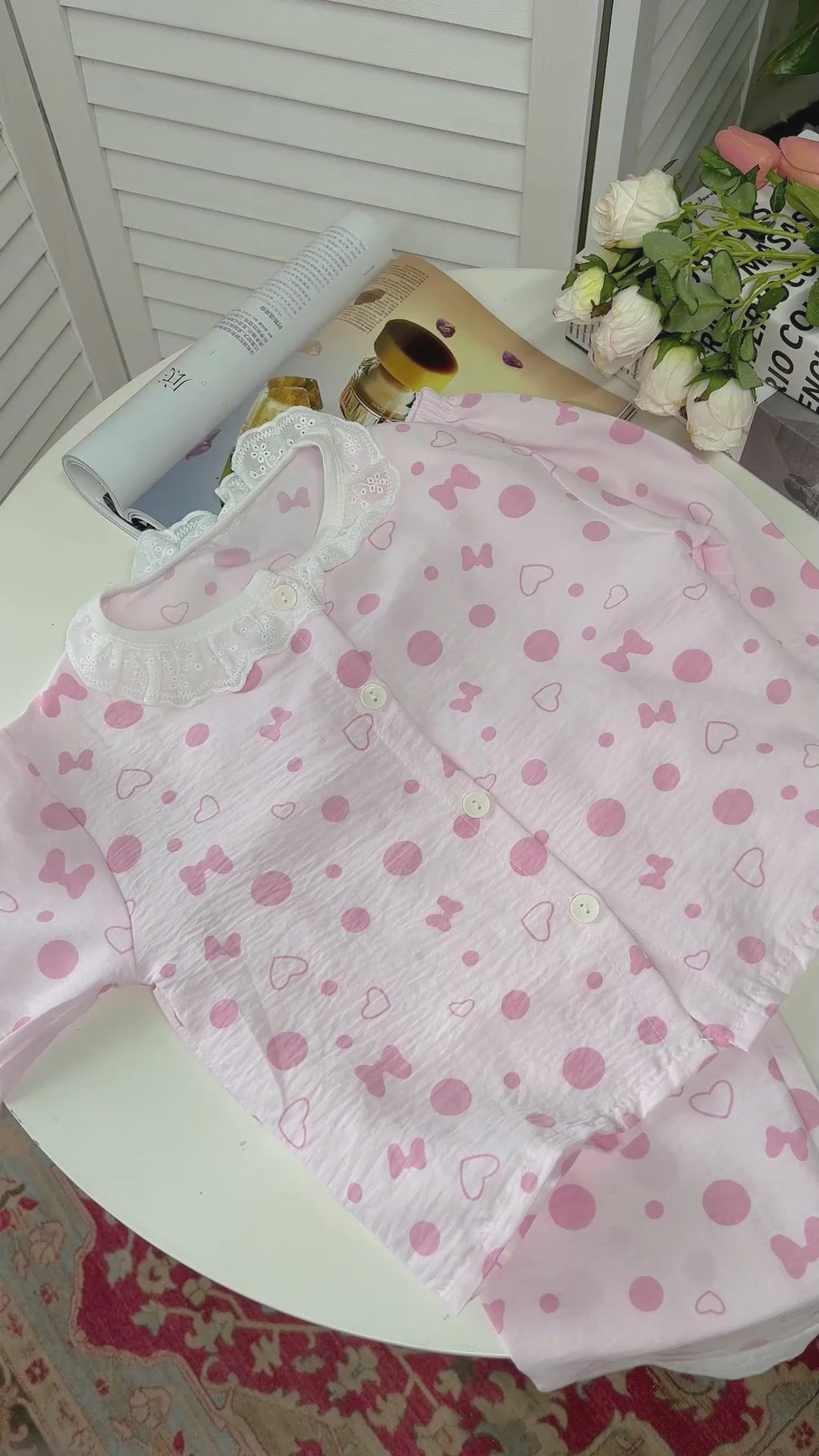 Sweet & Cute Summer 2-Piece Girls' Pajama Set, Ages 2-11 | Product video | goods_id:712183 | source:d8903a534147491a952eb53f3845d779.mp4