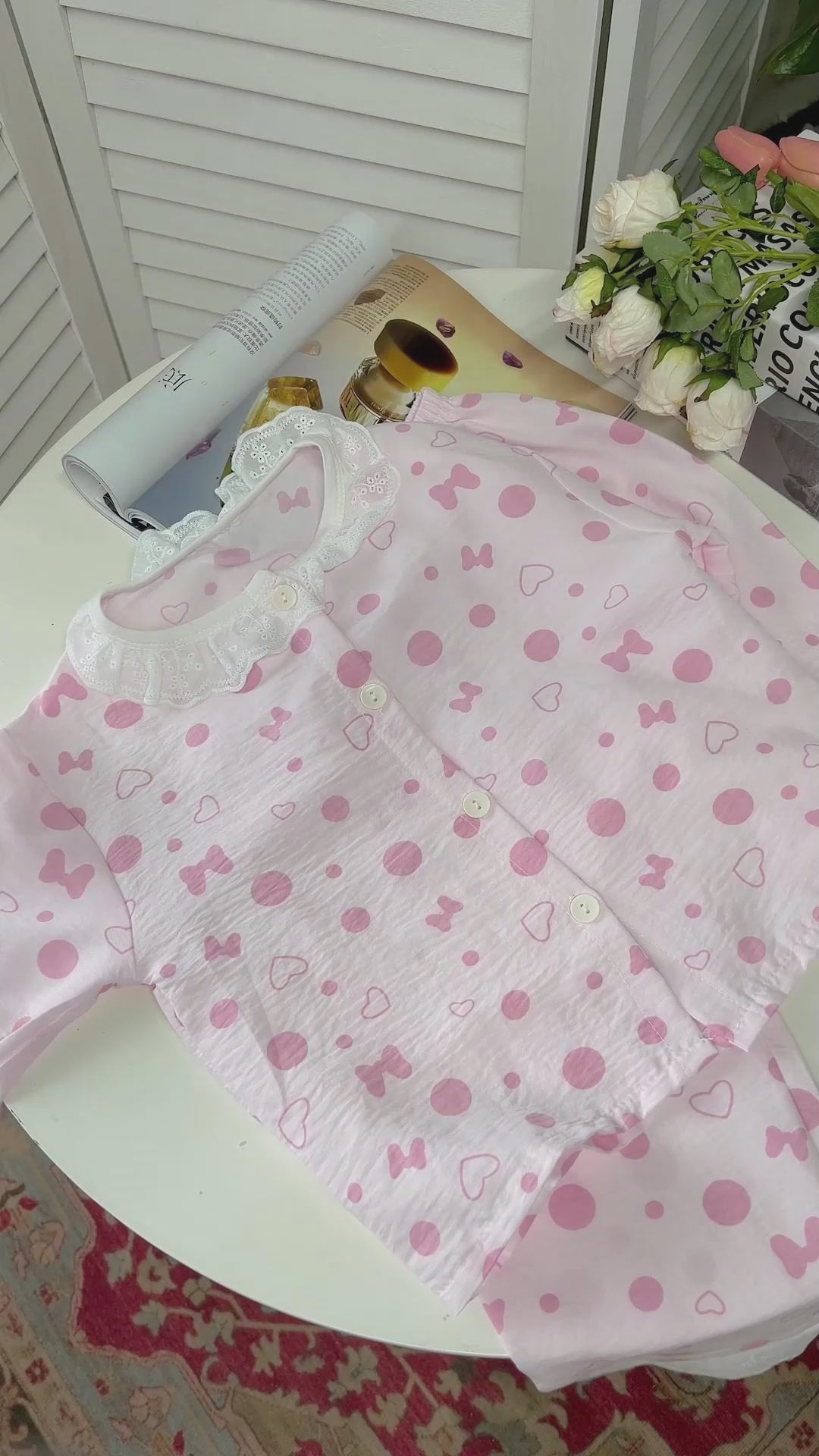 Sweet & Cute Summer 2-Piece Girls' Pajama Set, Ages 2-11 | Product video | goods_id:712183 | source:d8903a534147491a952eb53f3845d779.mp4
